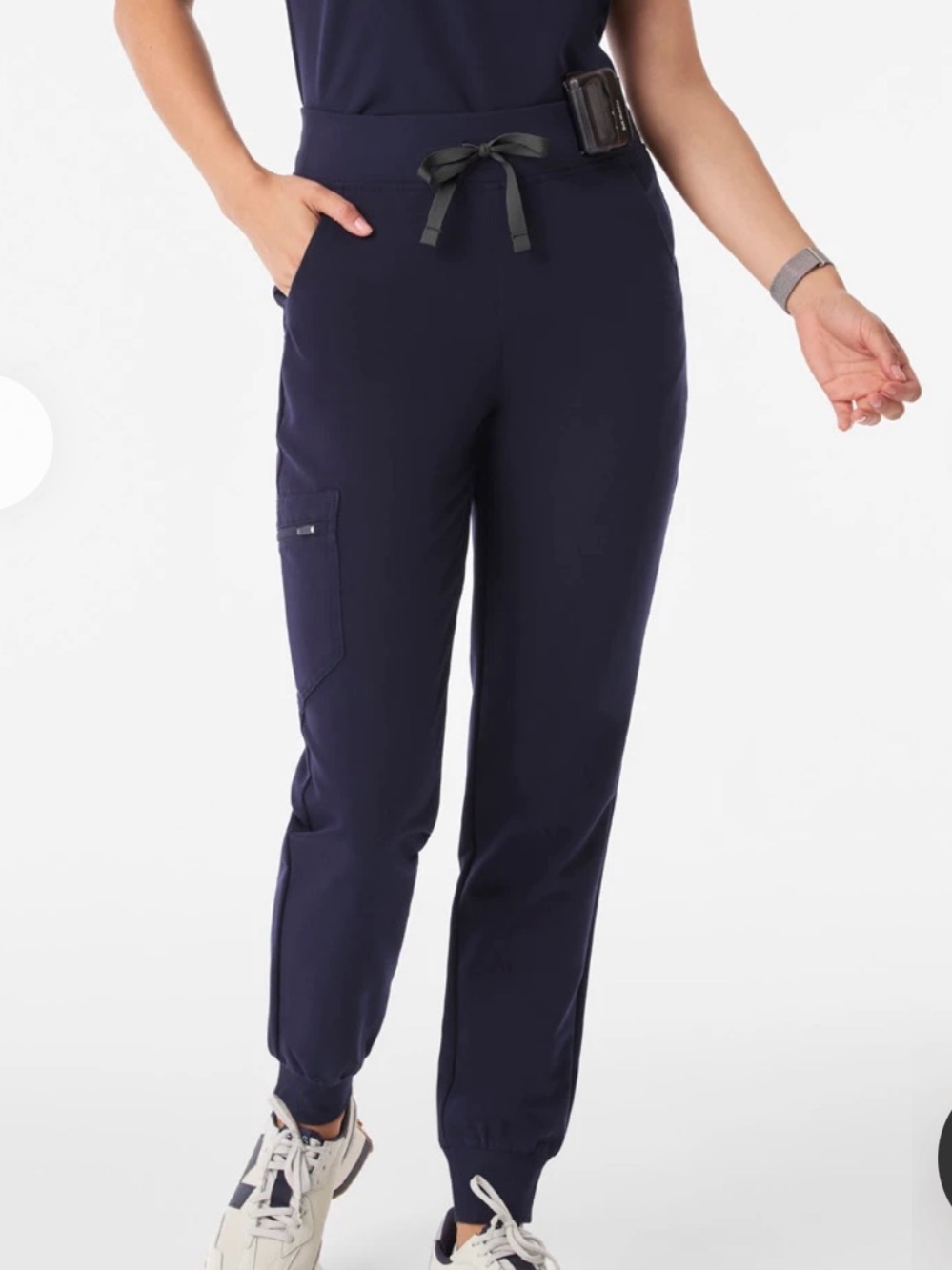 FIGS Zamora High-Rise Jogger Scrub Pant in Navy Size Medium
